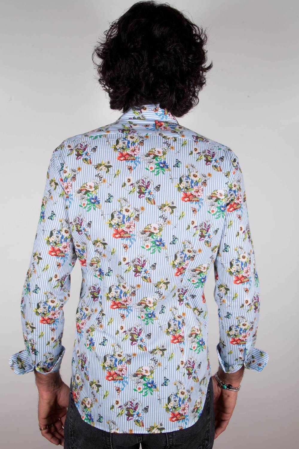 Poggianti Camicia Fantasia Collo francese 329-01 Negozio