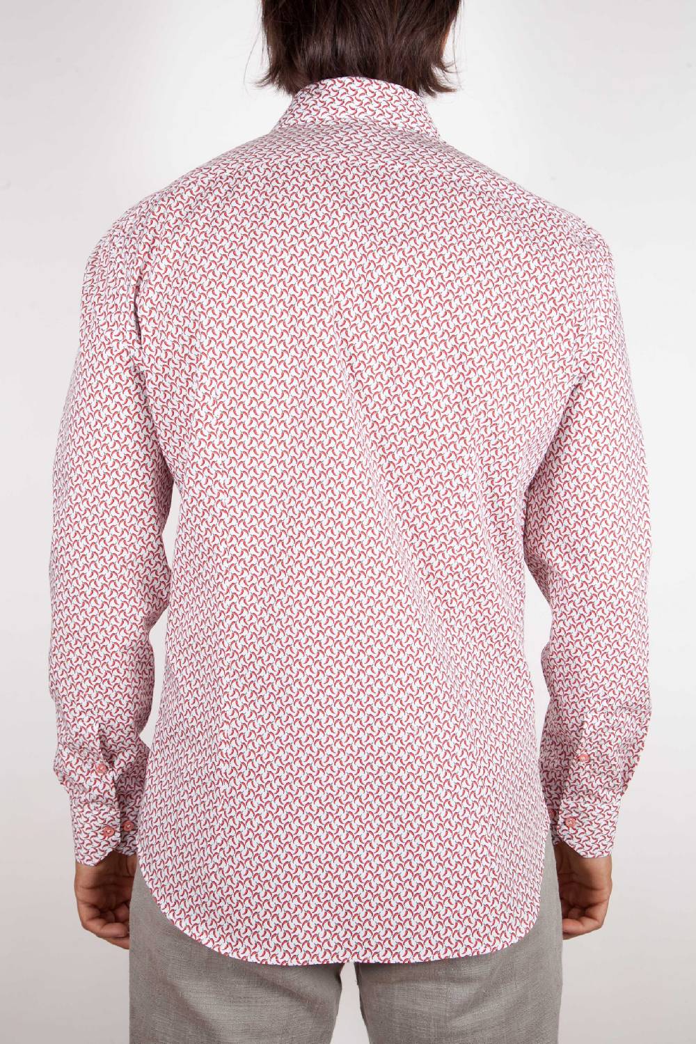 Poggianti Camicia Fantasia Collo francese 317-02 In Saldo
