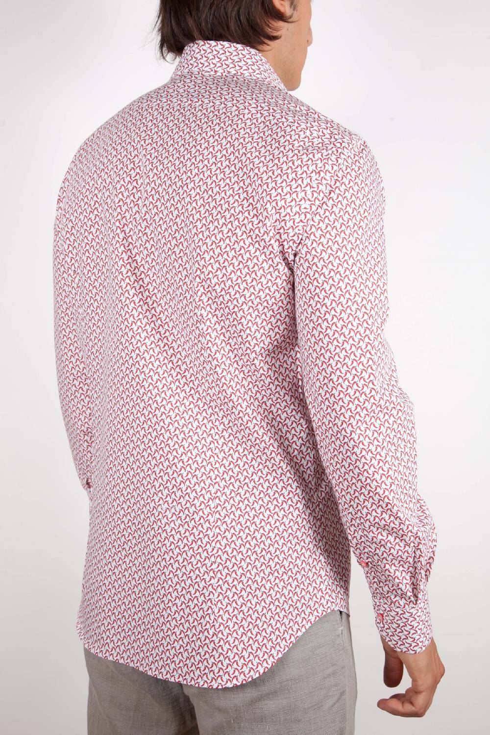 Poggianti Camicia Fantasia Collo francese 317-02 In Saldo