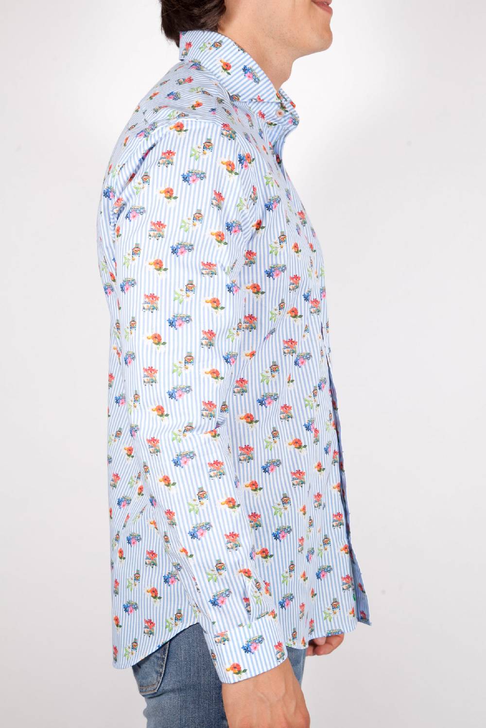 Poggianti Camicia Fantasia Collo francese 329-02 Nuova