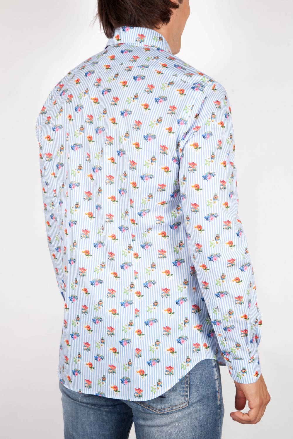 Poggianti Camicia Fantasia Collo francese 329-02 Nuova