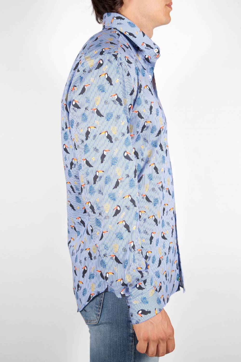 Poggianti Camicia Fantasia Collo Italiano 330-02 Moda