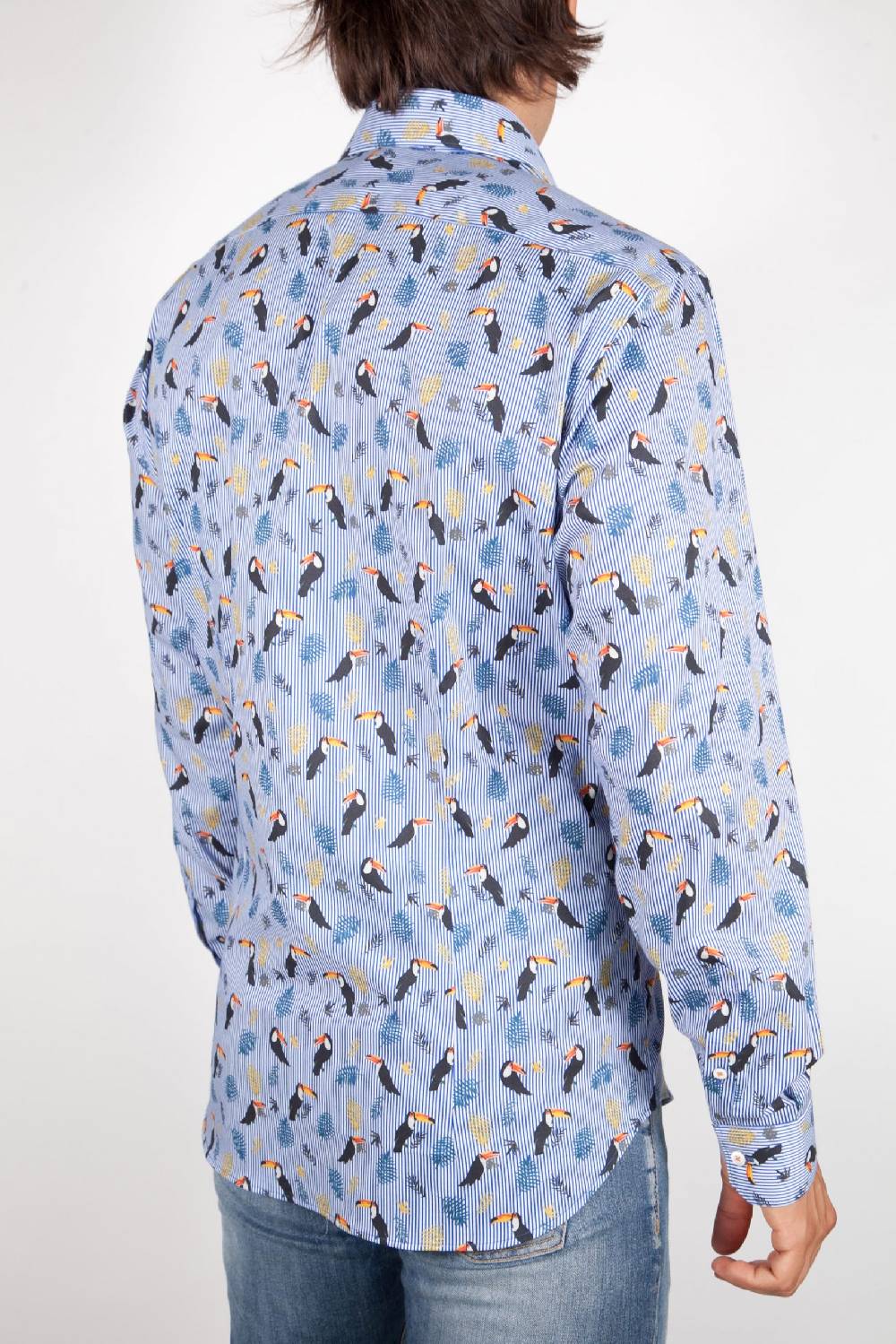 Poggianti Camicia Fantasia Collo Italiano 330-02 Moda