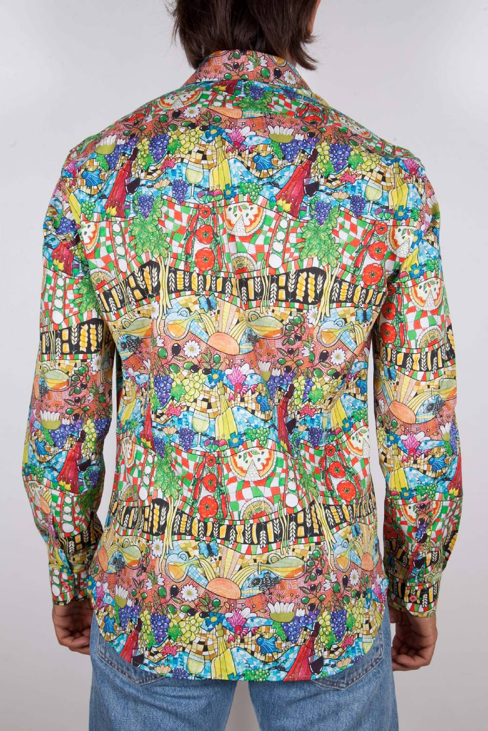 Poggianti Camicia Fantasia Collo Italiano 442-01 2025