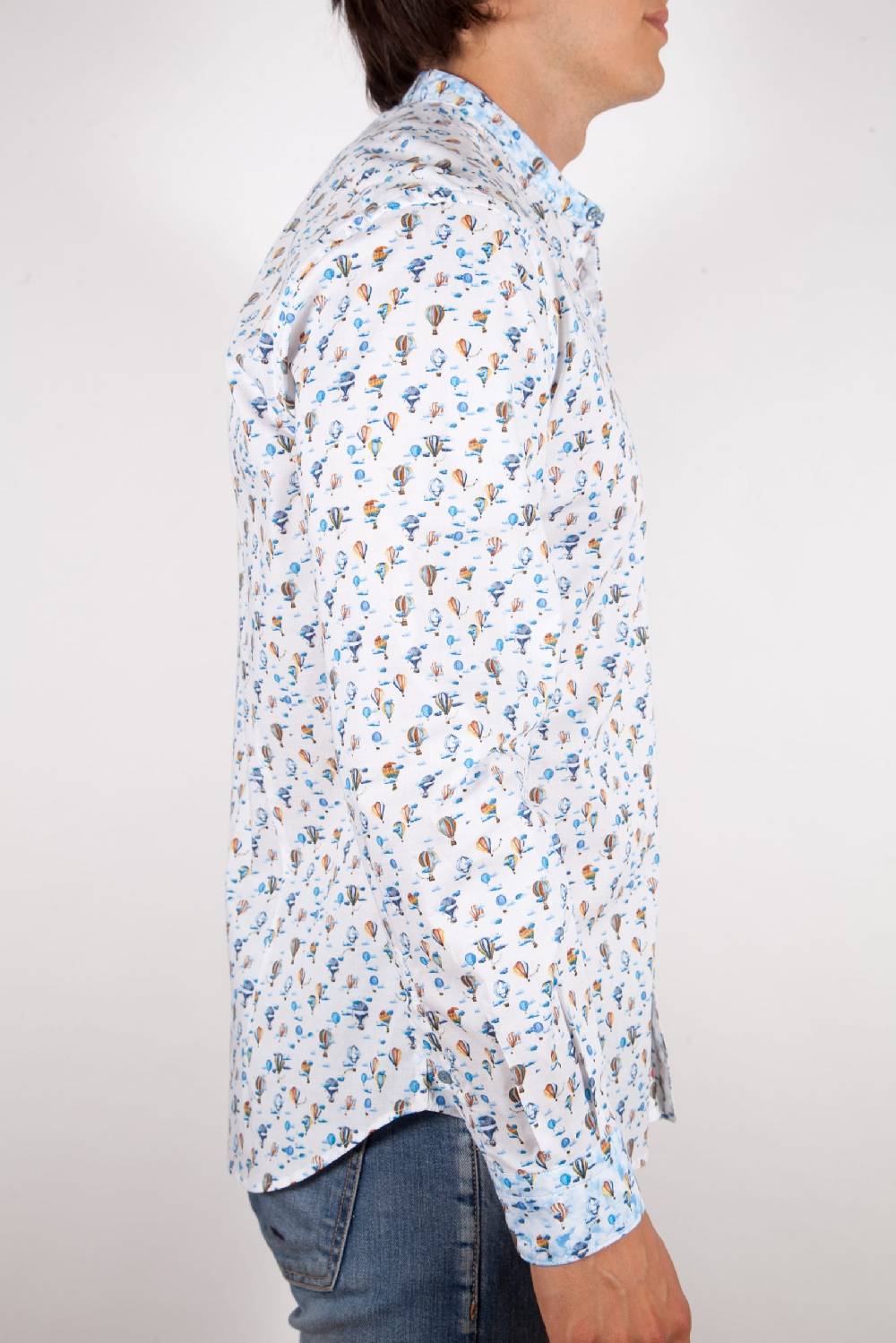 Poggianti Camicia Fantasia Collo coreano 316-01 Promozione