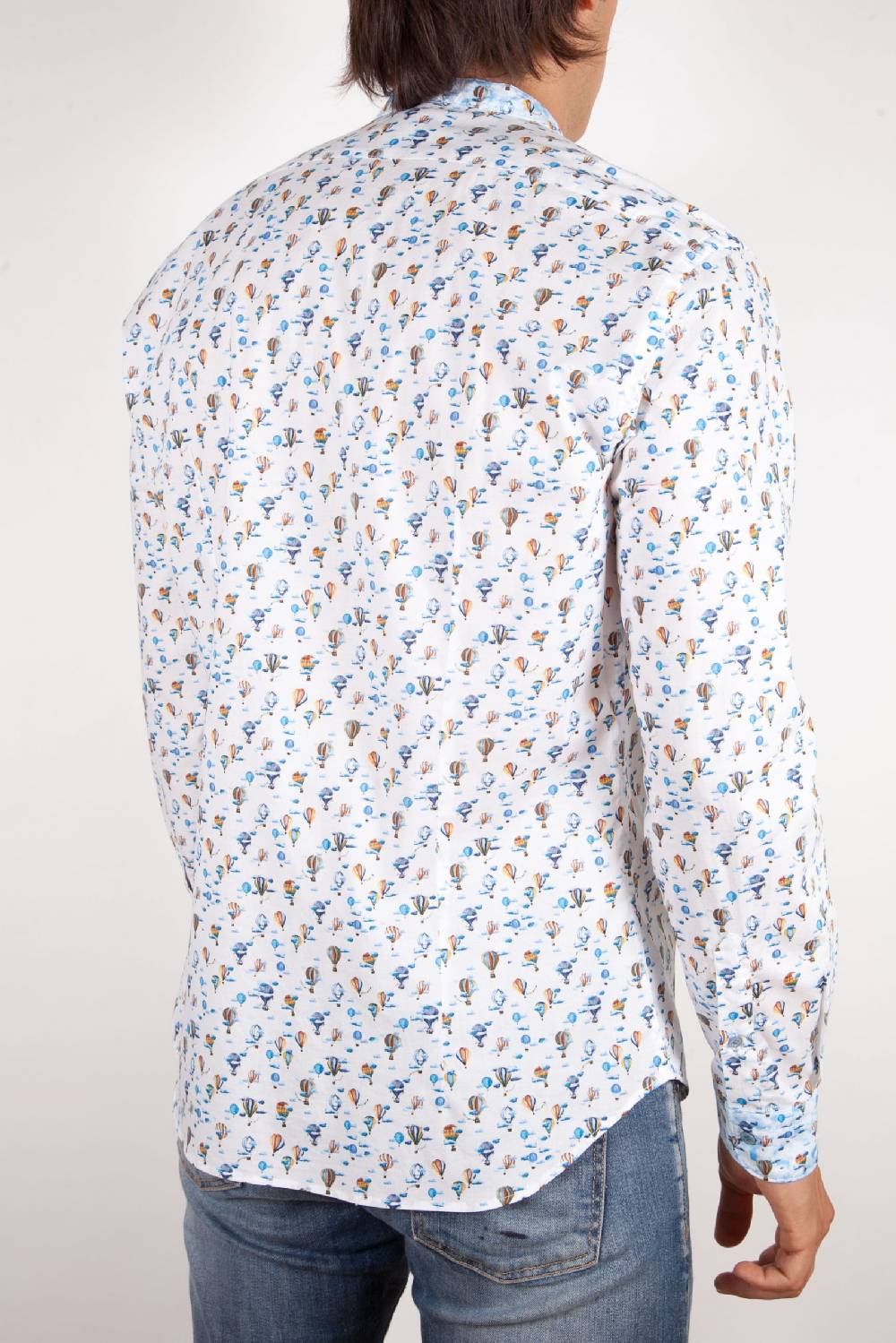 Poggianti Camicia Fantasia Collo coreano 316-01 Promozione