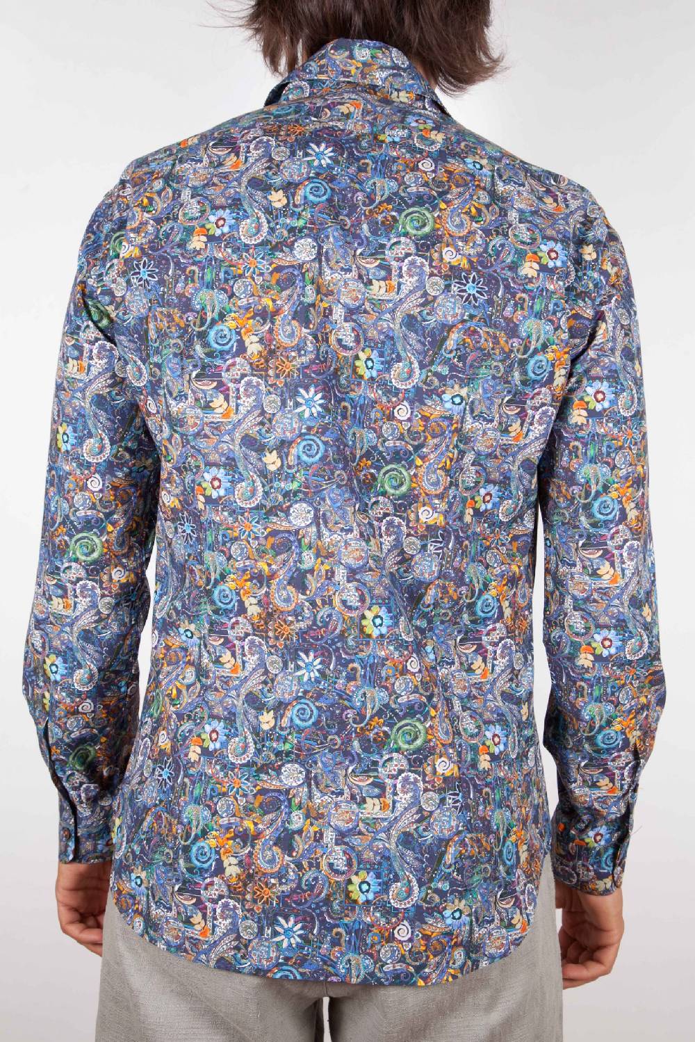 Poggianti Camicia Fantasia Collo Morbido Multicolor Soddisfazione Garantita