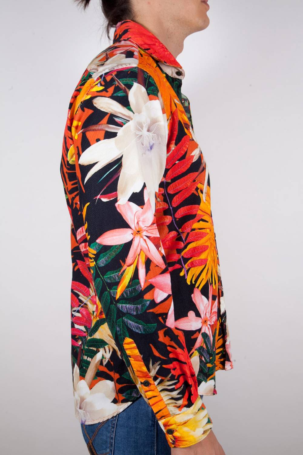 Poggianti Camicia Fantasia Collo Francese Shopping Online