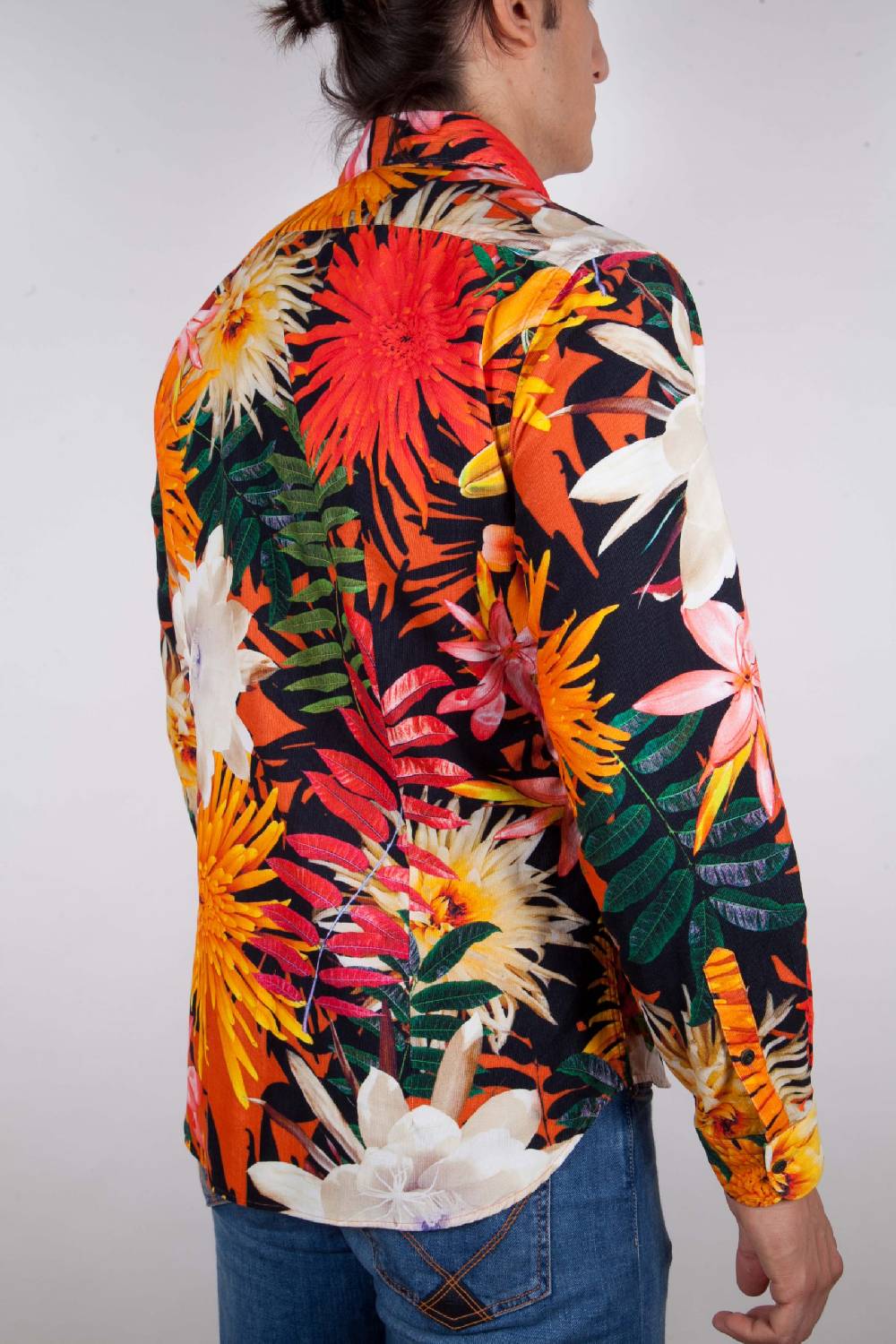 Poggianti Camicia Fantasia Collo Francese Shopping Online