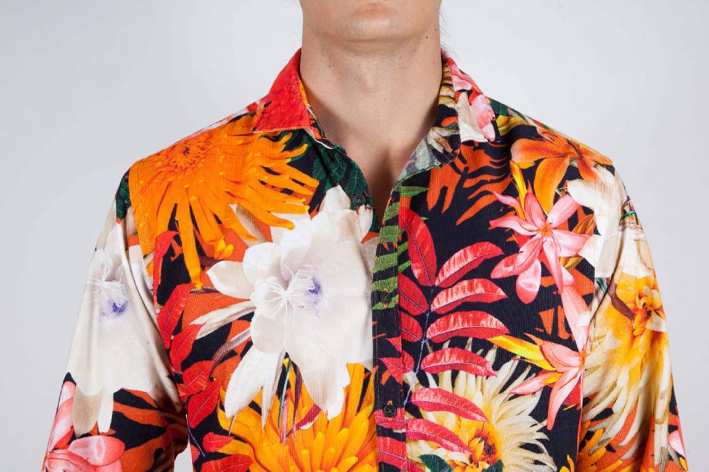 Poggianti Camicia Fantasia Collo Francese Shopping Online