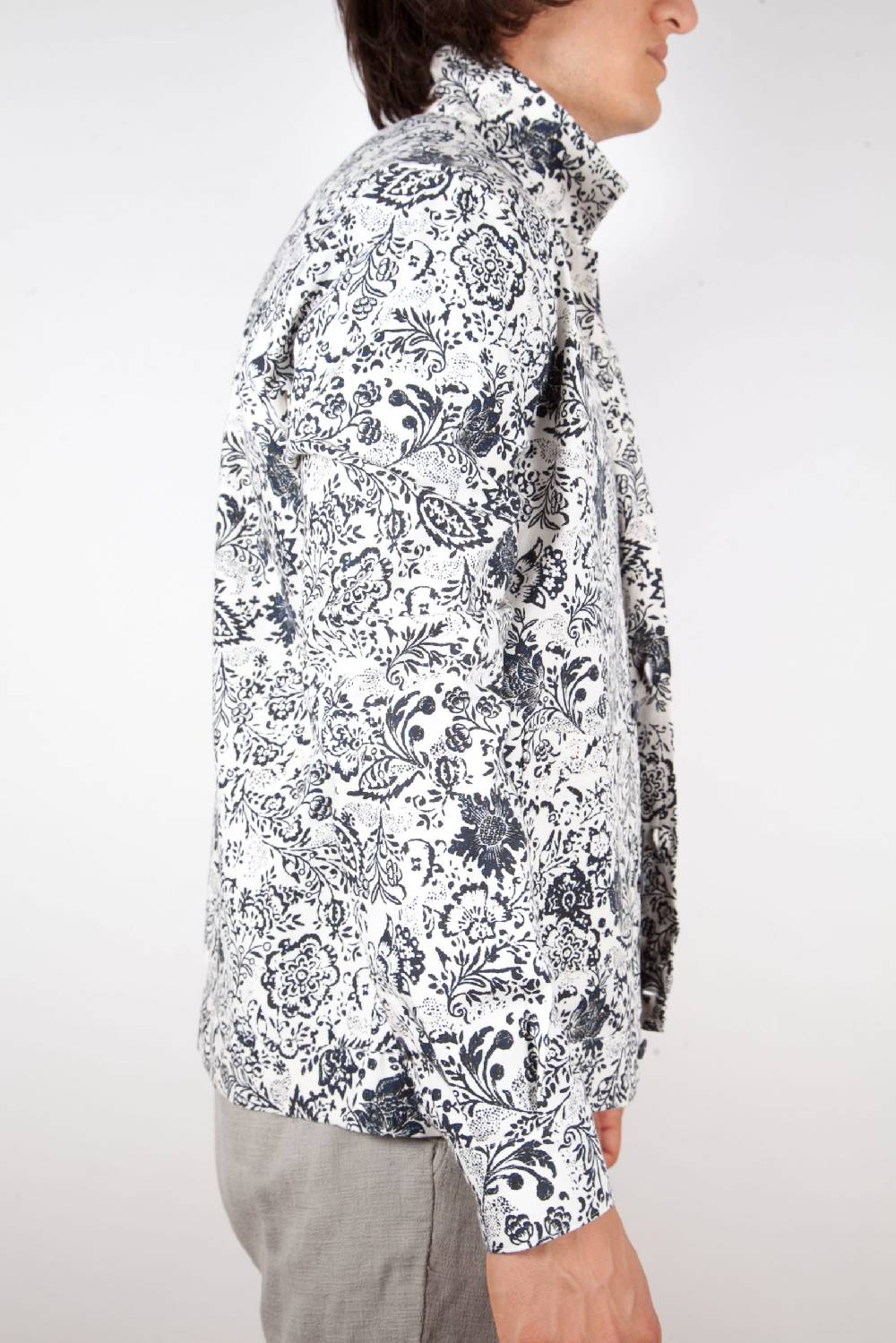 Poggianti Camicia Fantasia Collo Morbido Outlet