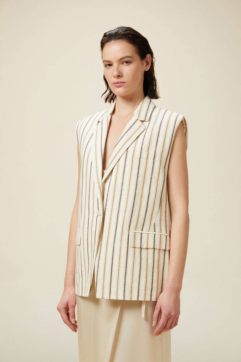 Pomandere Gilet rigato Online