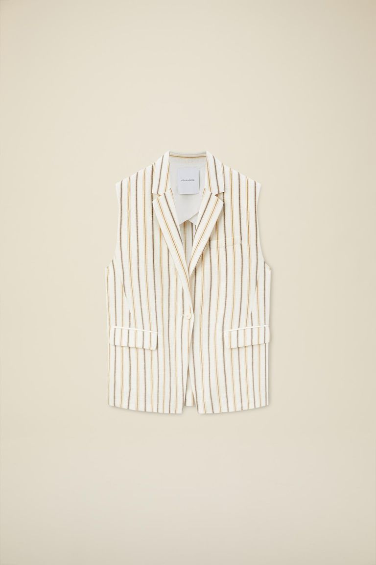 Pomandere Gilet rigato Online
