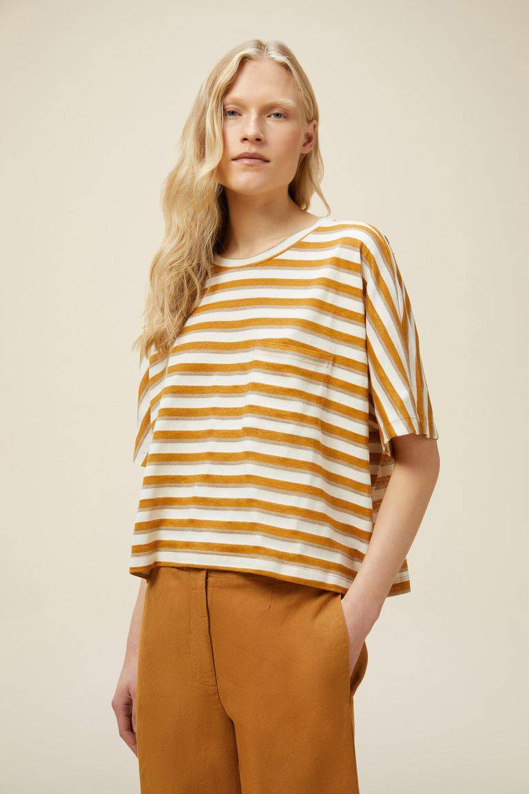 Pomandere T-shirt con taschino sul petto In Linea