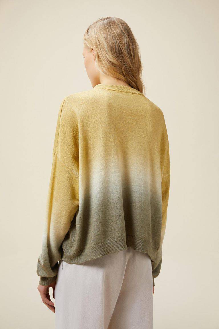 Pomandere Maglione girocollo con tintura degradè Qualità