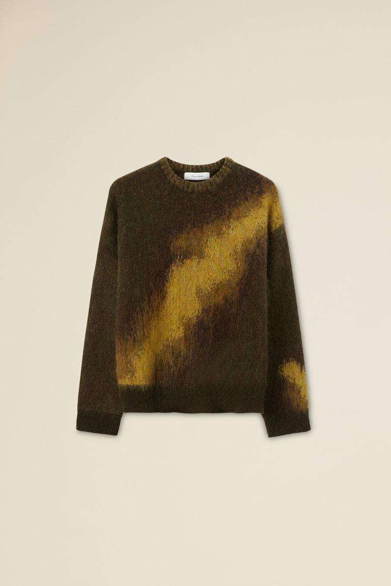 Pomandere Girocollo jacquard in mohair Negozio