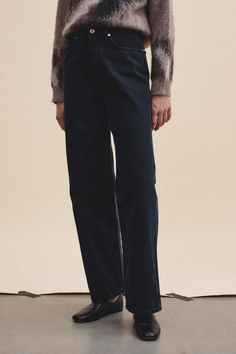 Pomandere Pantalone 5 tasche in denim scuro Italy