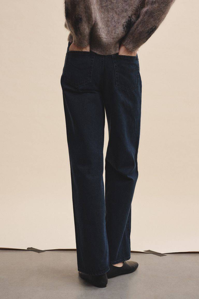 Pomandere Pantalone 5 tasche in denim scuro Italy