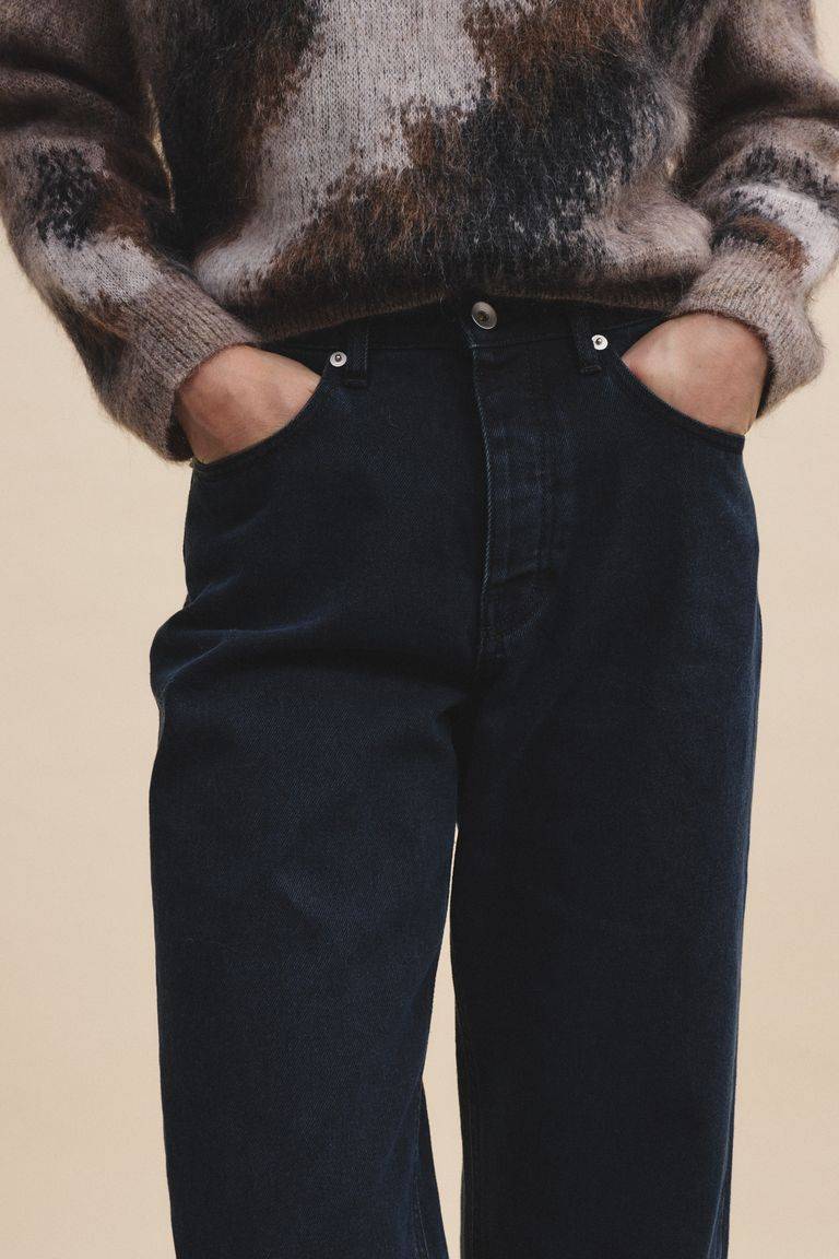 Pomandere Pantalone 5 tasche in denim scuro Italy