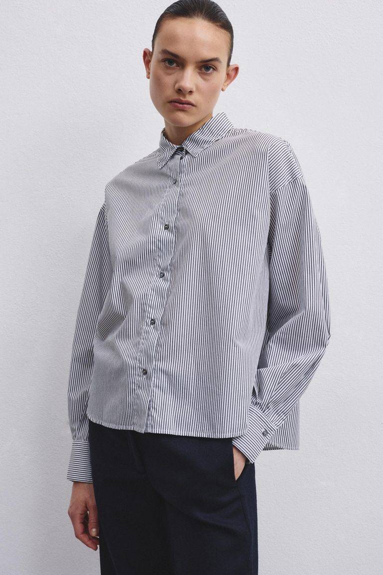 Pomandere Camicia in popeline rigato Vendita