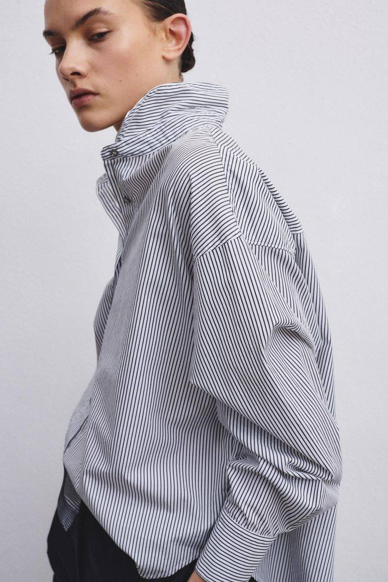 Pomandere Camicia in popeline rigato Vendita
