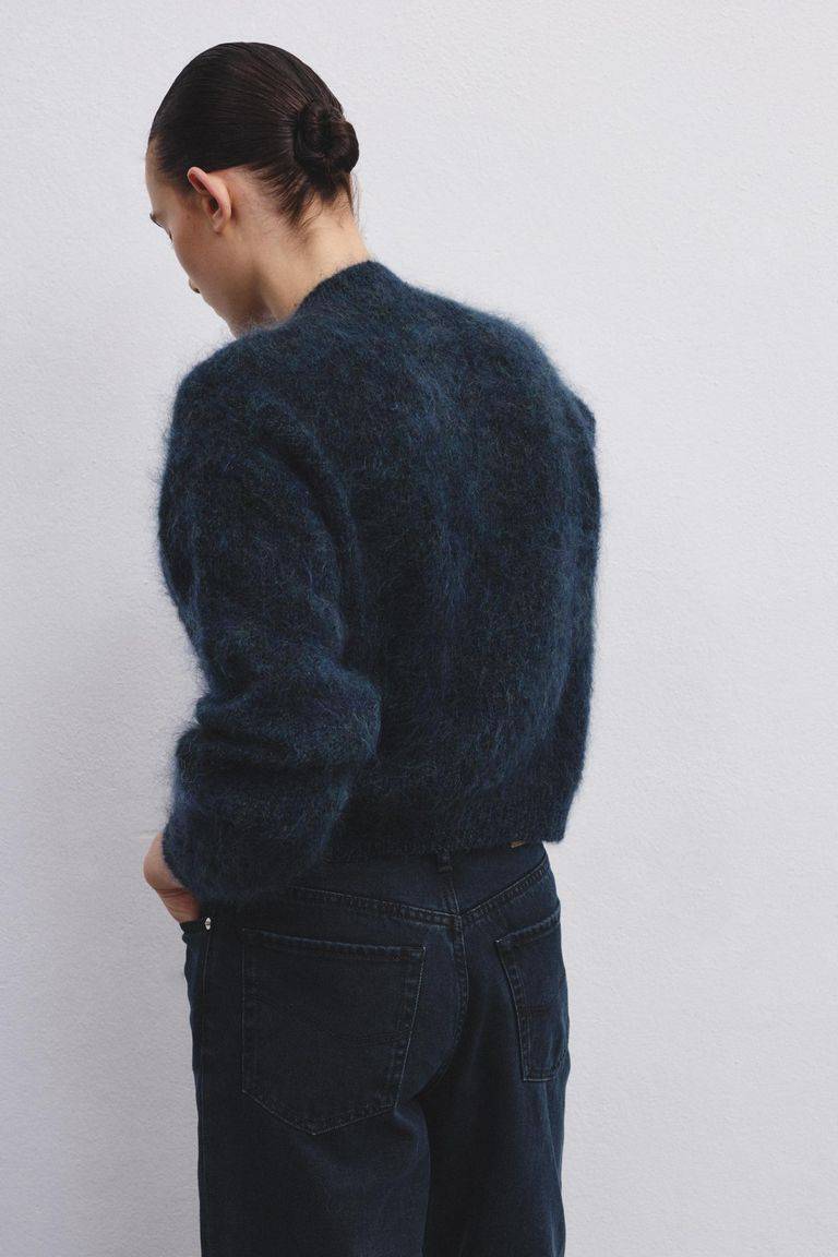 Pomandere Cardigan a girocollo in mohair Consegna Veloce