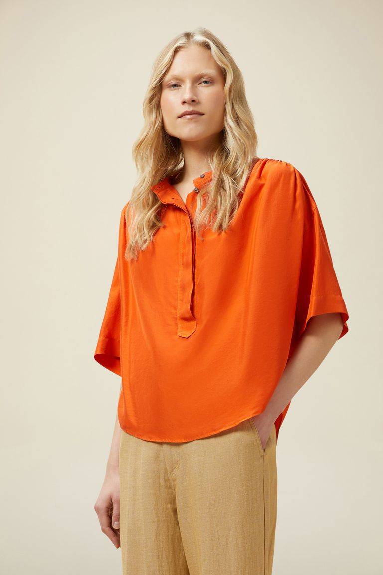 Pomandere Camicia con abbottonatura a polo Presa