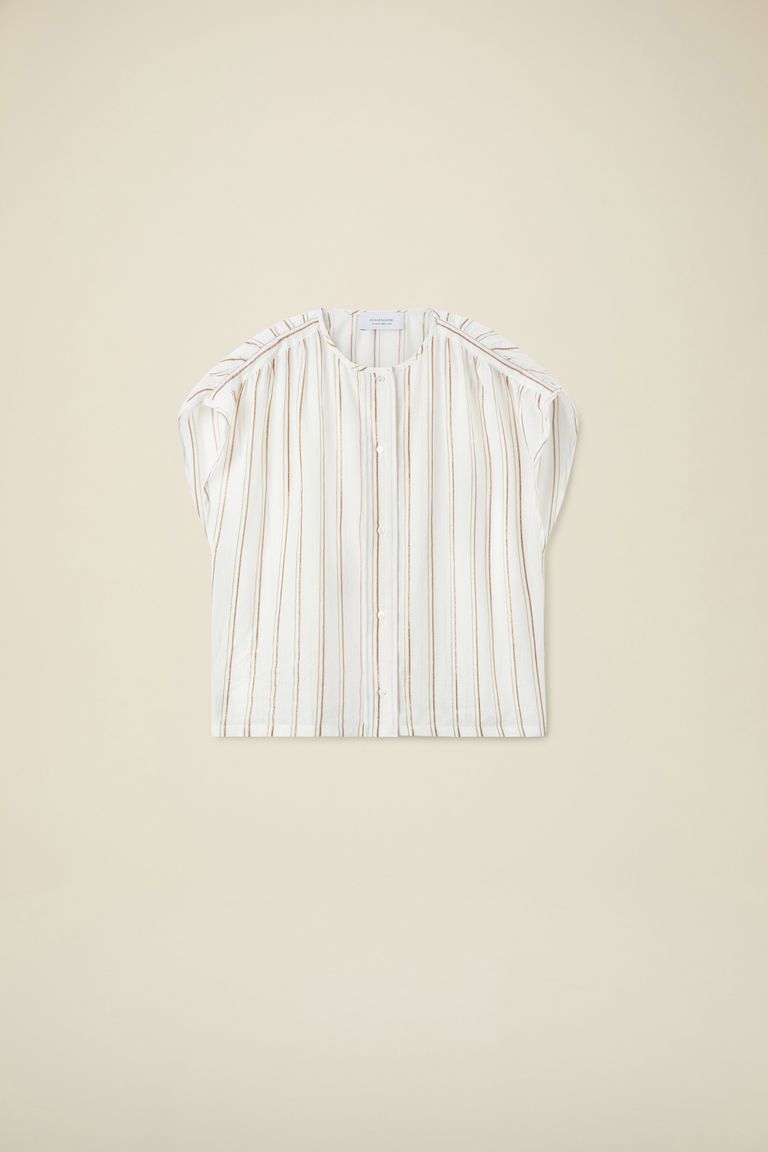 Pomandere Top rigato lurex Offerta