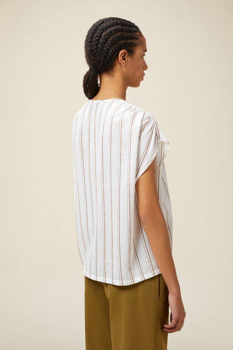 Pomandere Top rigato lurex Offerta