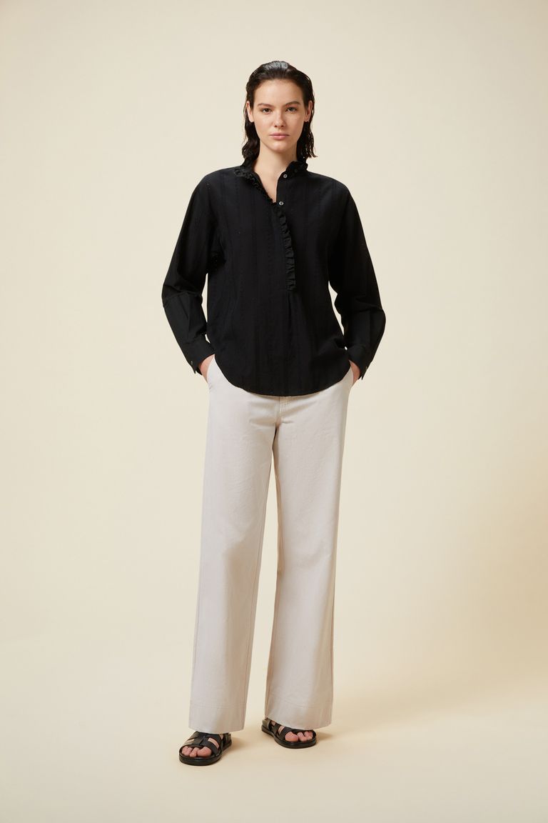 Pomandere Camicia con rouches Saldi Di Fabbrica