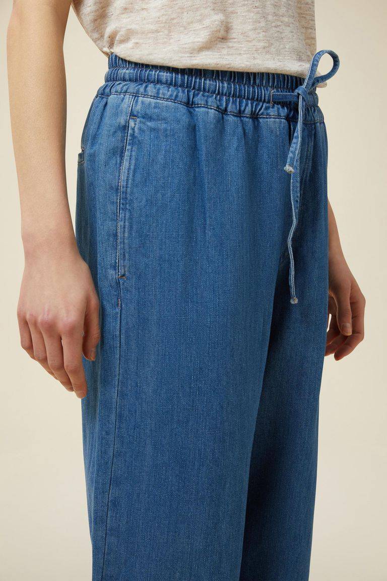 Pomandere Denim con elastico in vita In Saldo