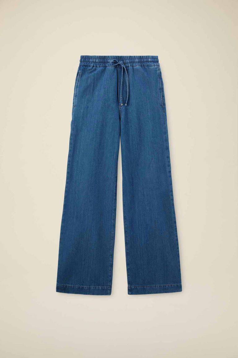 Pomandere Denim con elastico in vita In Saldo