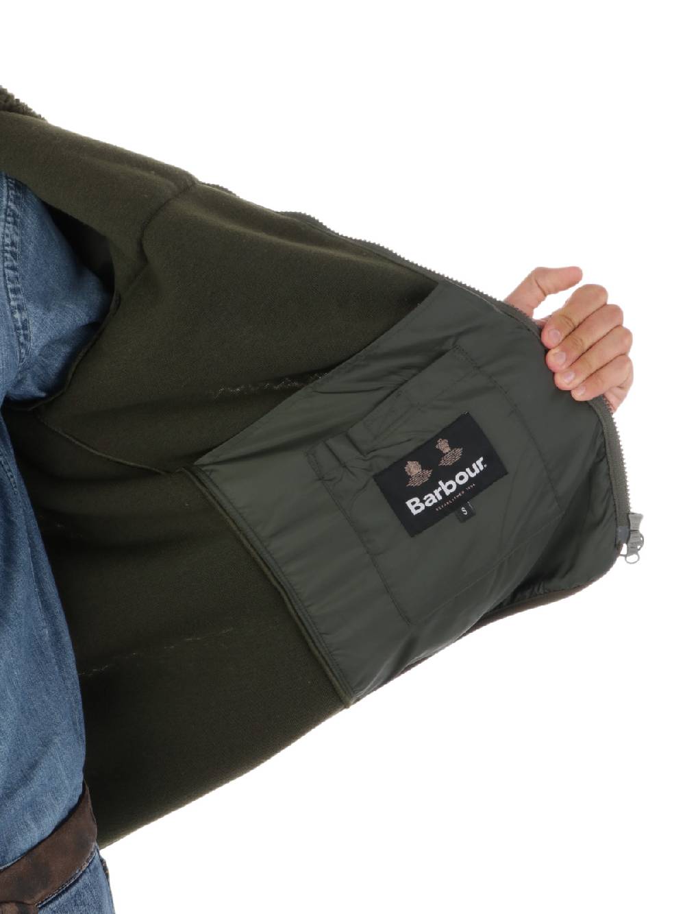 BARBOUR Giacca Uomo in Pile Hobson Qualità
