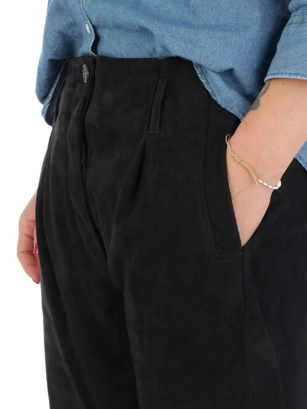 KILTIE Pantaloni Donna Arles in Suede Shopping Online