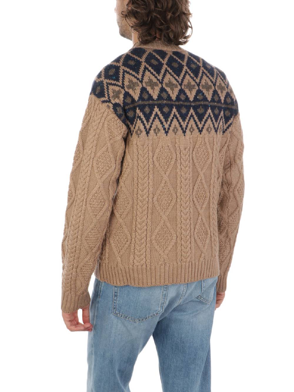 WOOLRICH Pullover Uomo Fair Isle in Lana Convenienza