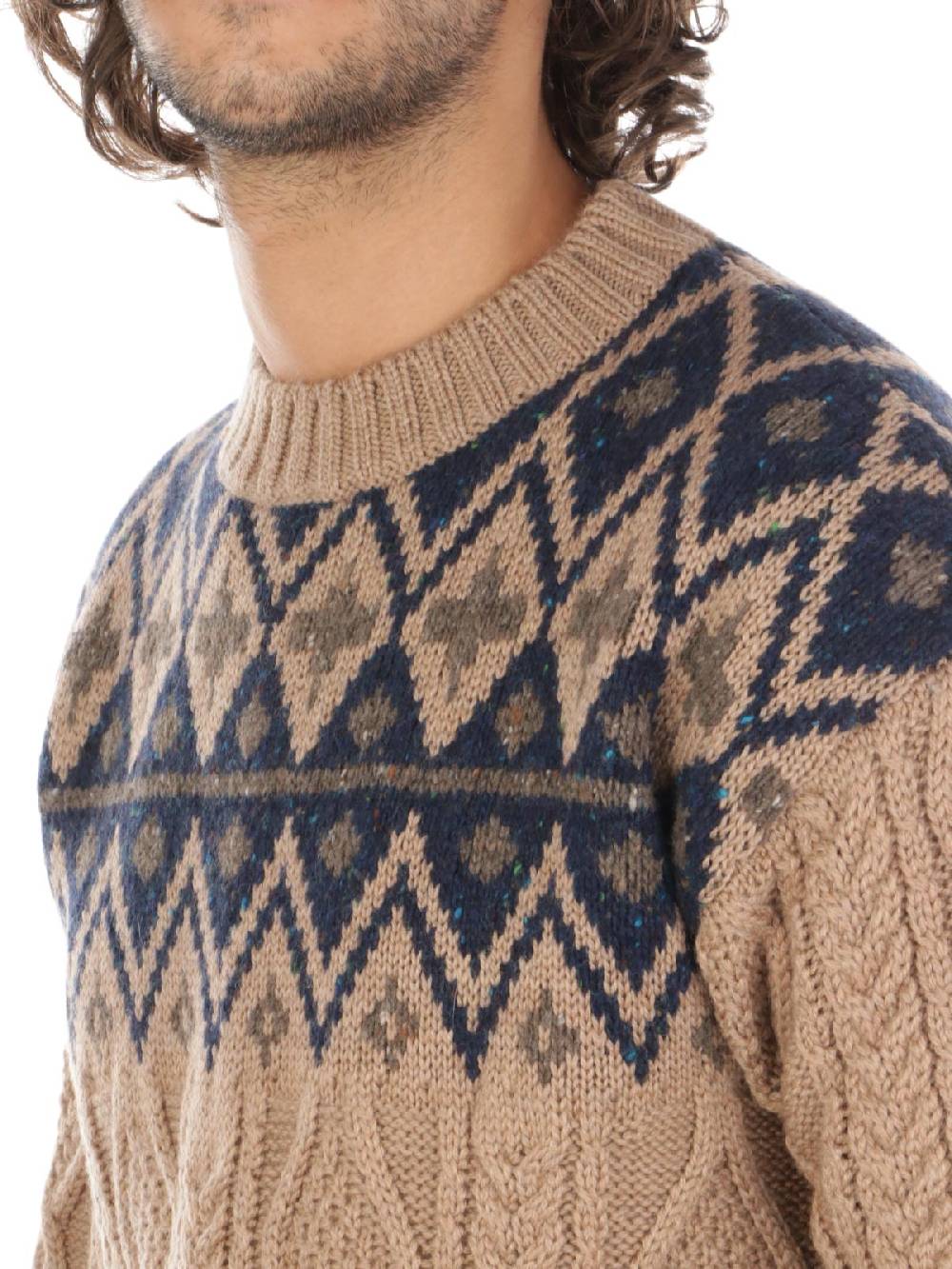 WOOLRICH Pullover Uomo Fair Isle in Lana Convenienza
