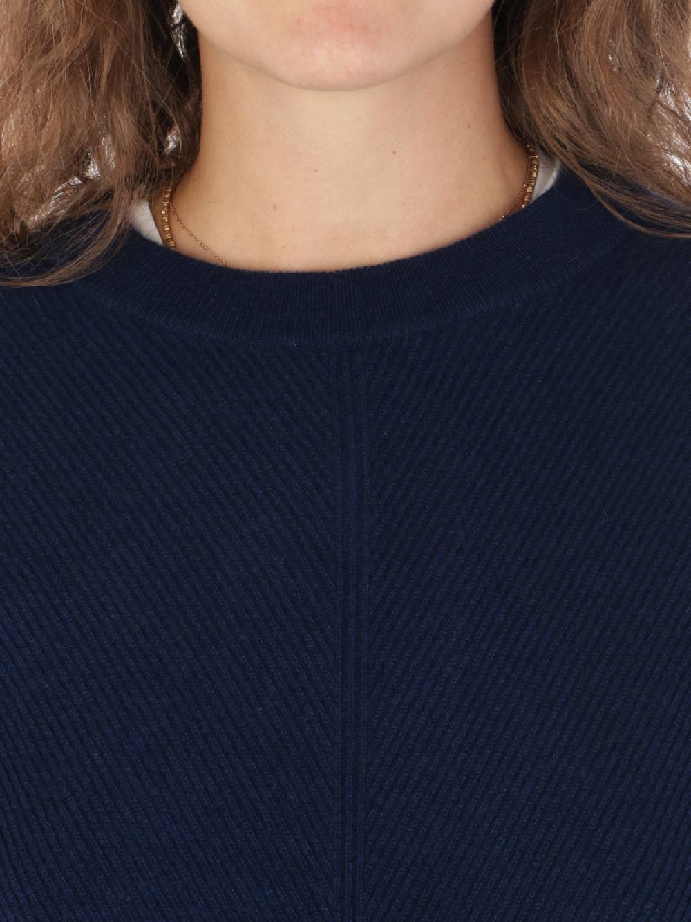 QUILISIA Maglia Donna a Coste in Lana e Cashmere Vendita Calda