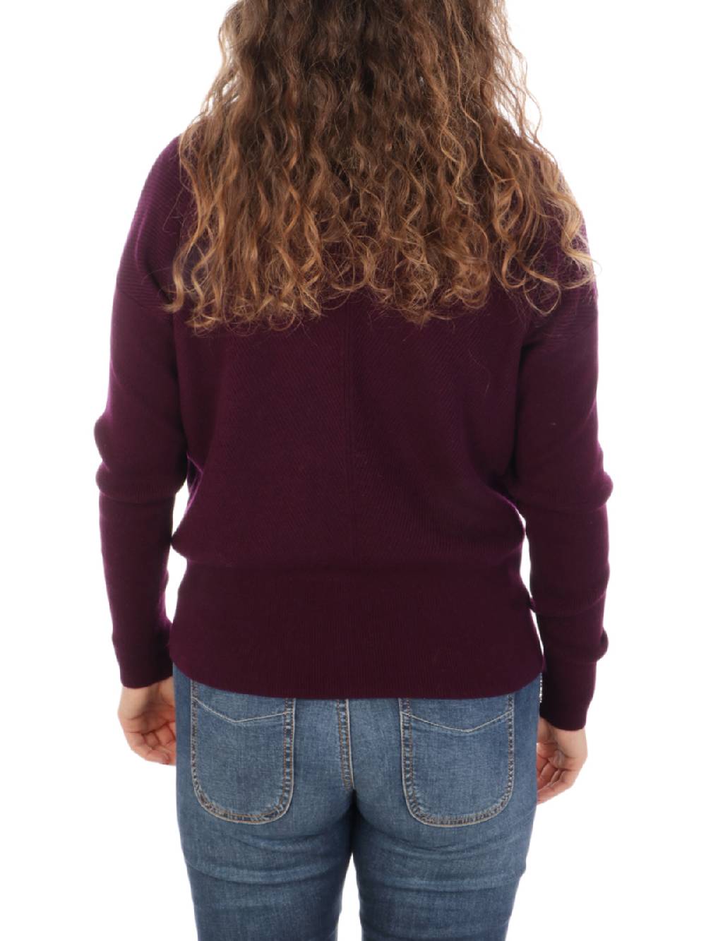 QUILISIA Maglia Donna a Coste in Lana e Cashmere Vendita Economica