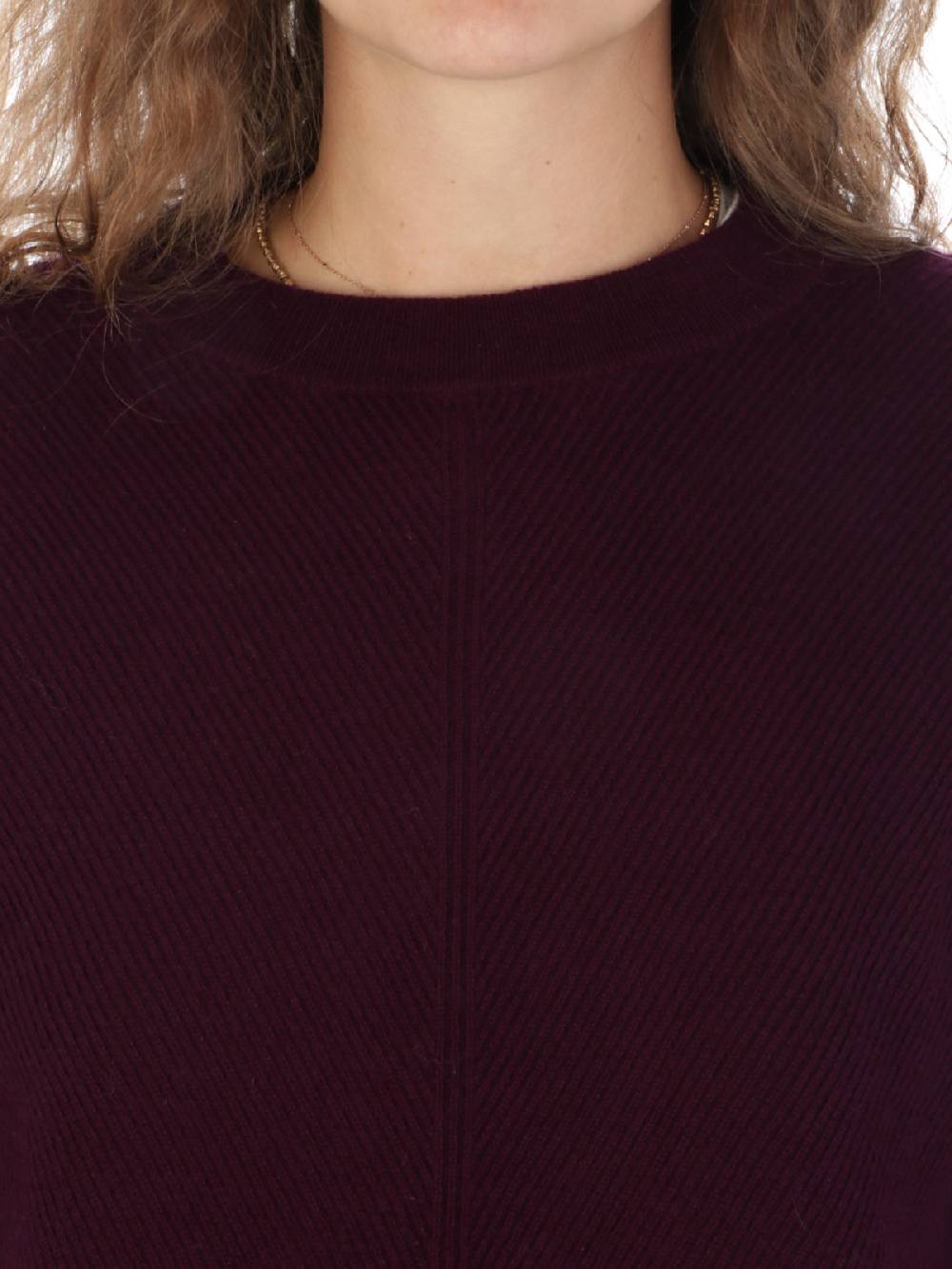 QUILISIA Maglia Donna a Coste in Lana e Cashmere Vendita Economica