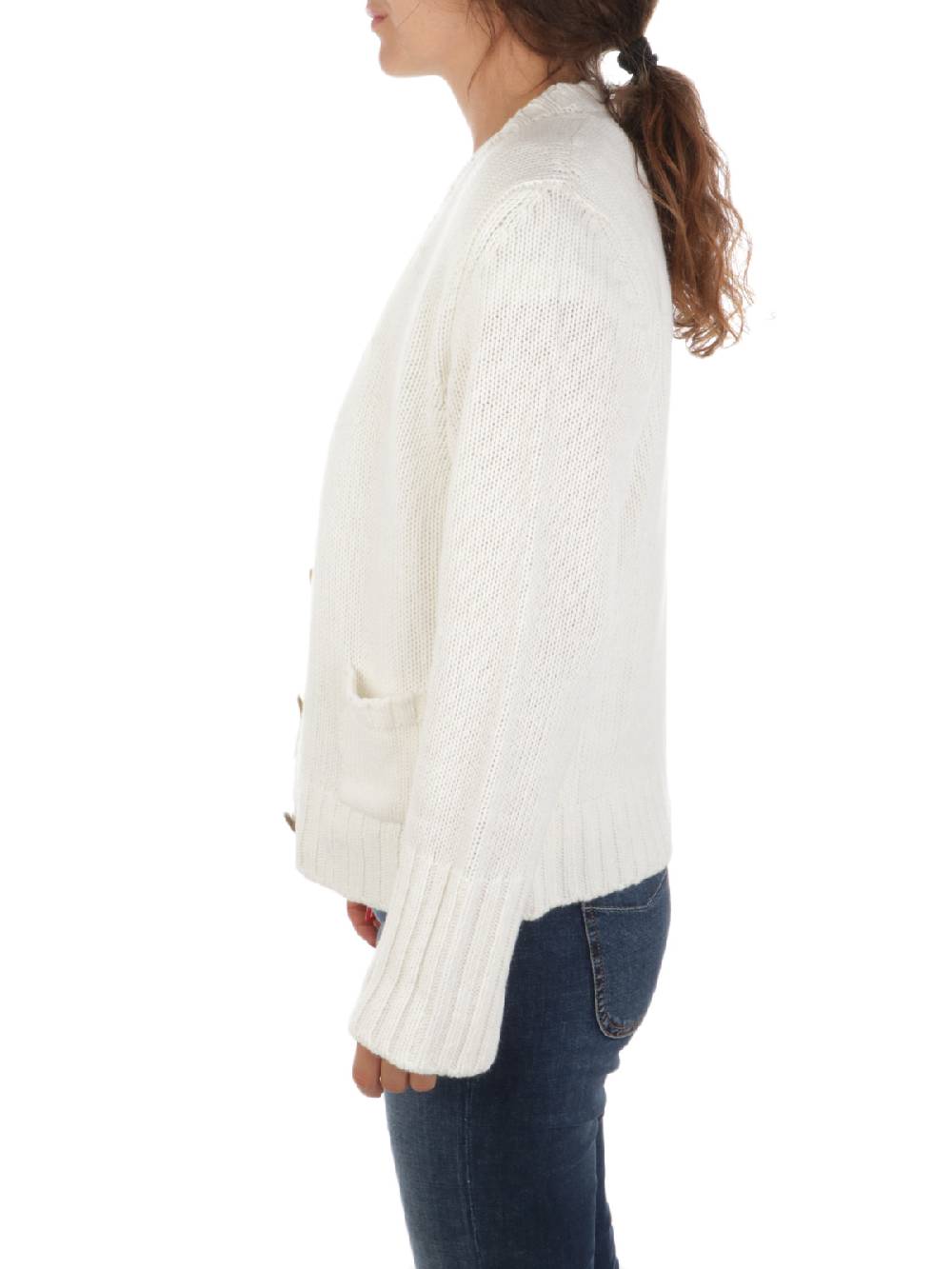 19.61 MILANO Cardigan Donna in Lana e Cashmere Saldi Di Fabbrica