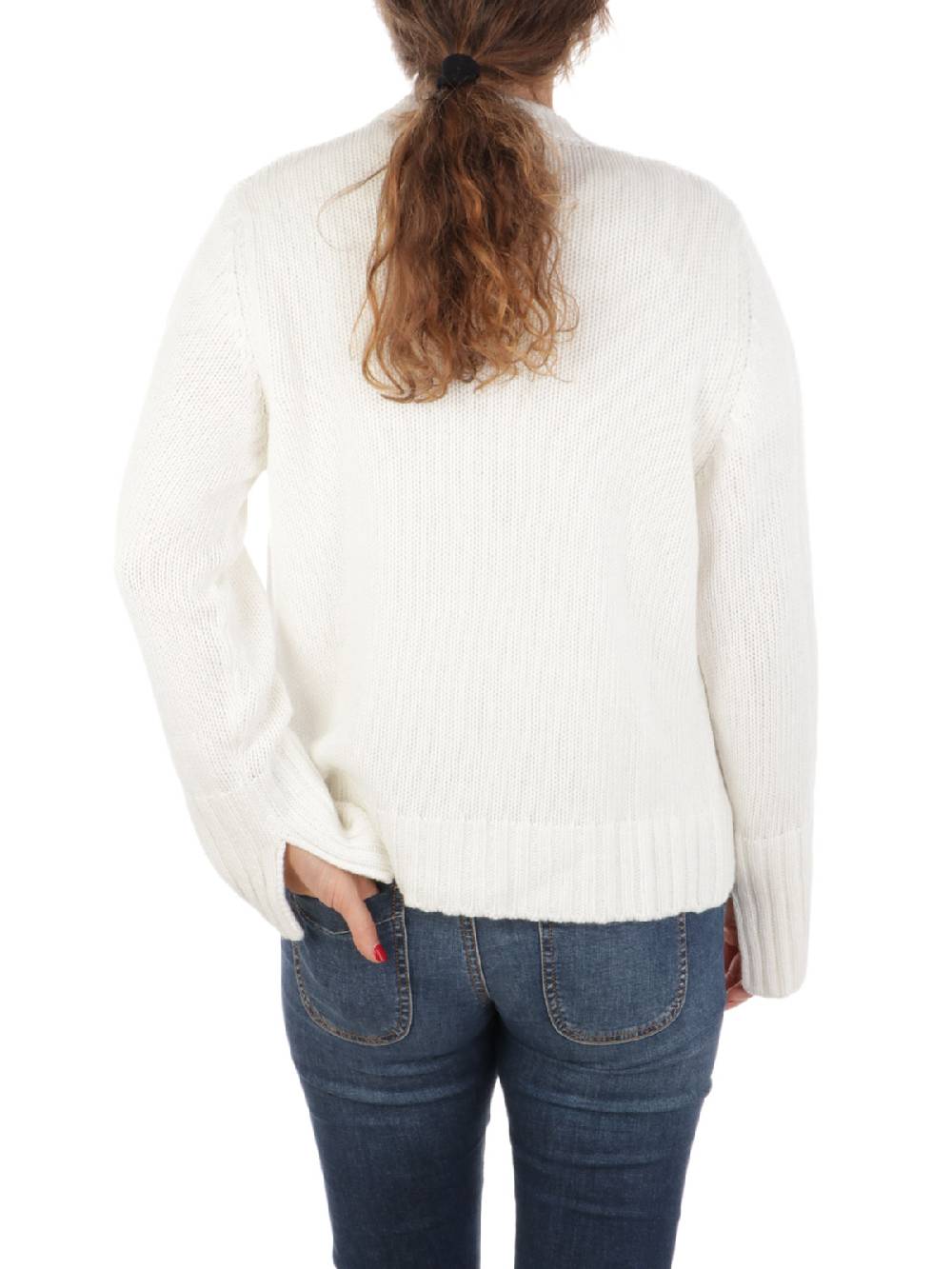 19.61 MILANO Cardigan Donna in Lana e Cashmere Saldi Di Fabbrica