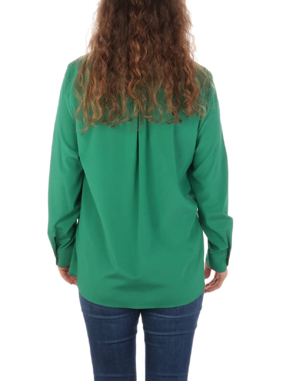 CALIBAN Blusa Donna in Seta Stretch Qualità