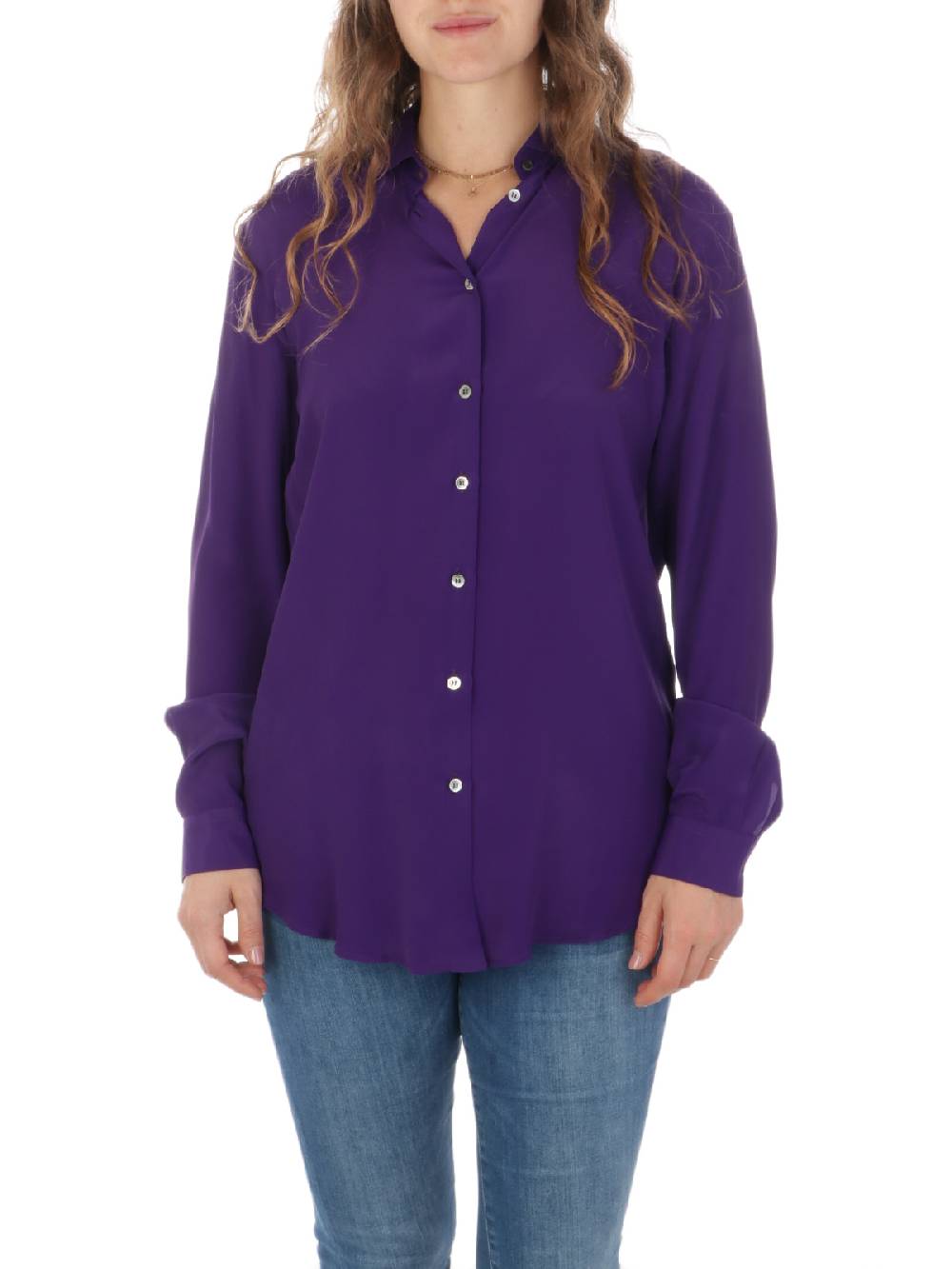 F.IT Camicia Donna in Misto Seta Negozi Online