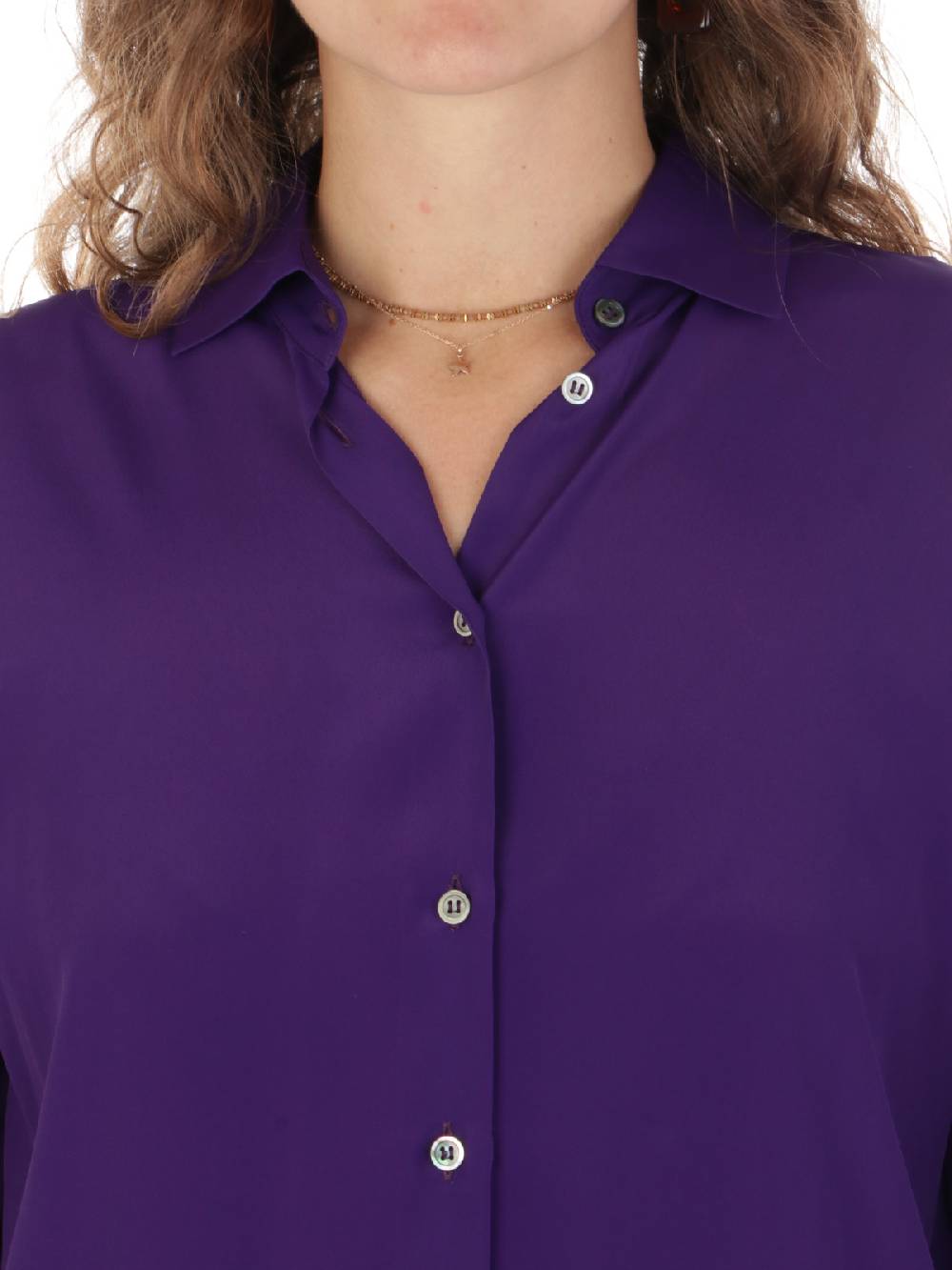 F.IT Camicia Donna in Misto Seta Negozi Online
