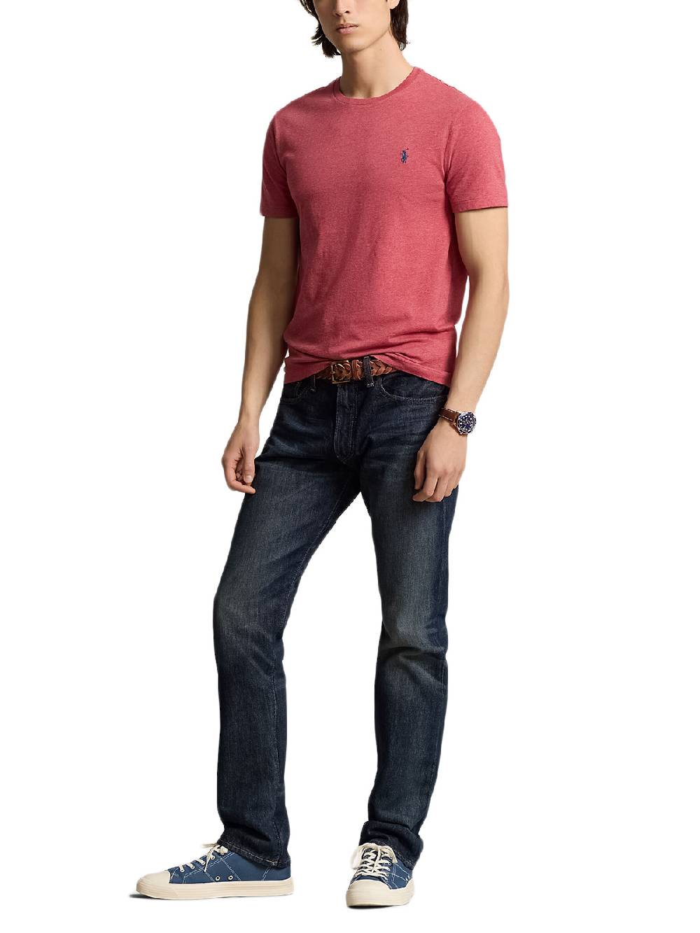 Polo Ralph Lauren Custom Slim Fit Jersey In Linea