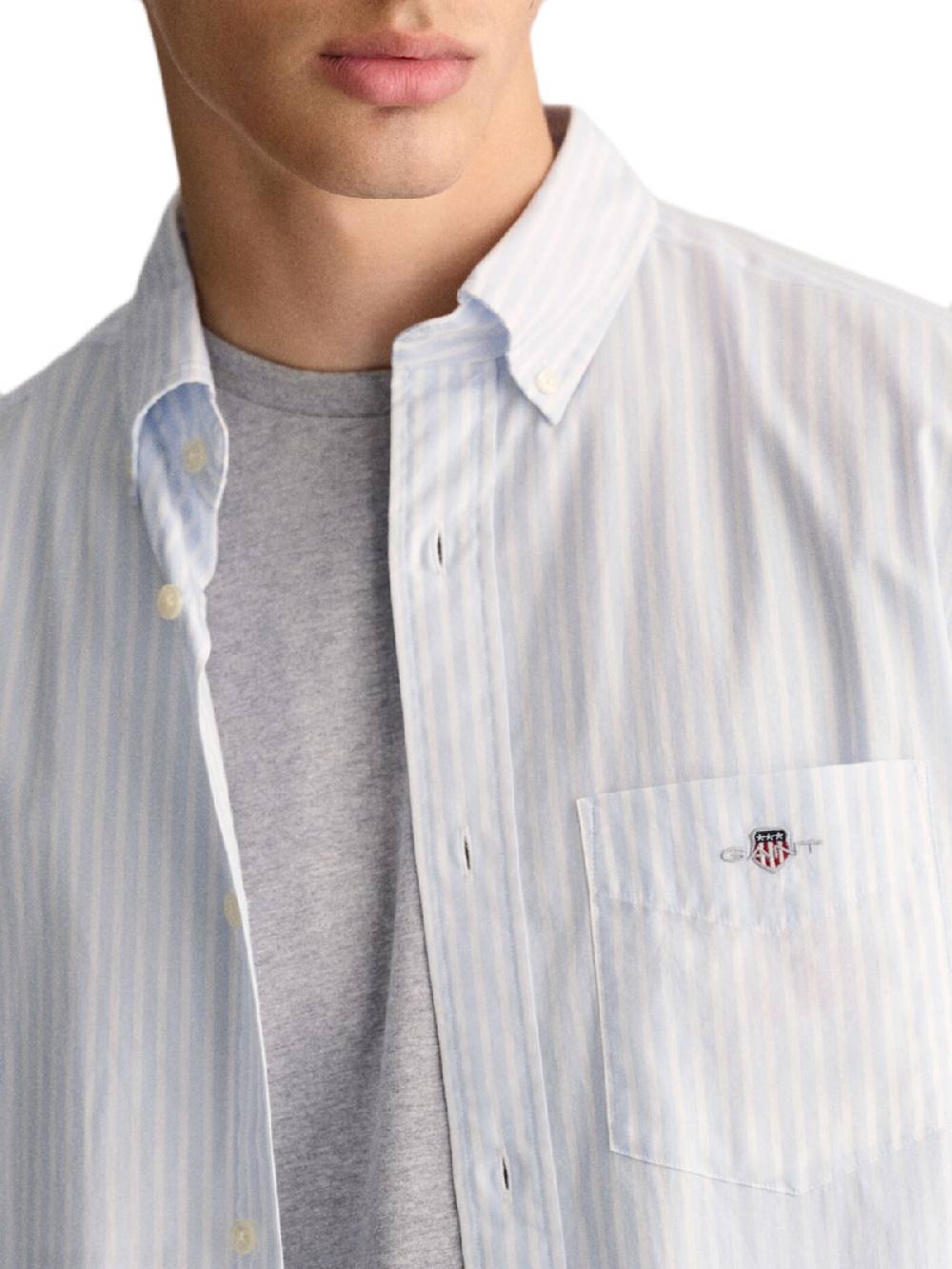 Gant Reg Classic Poplin Stripe Shirt Saldi