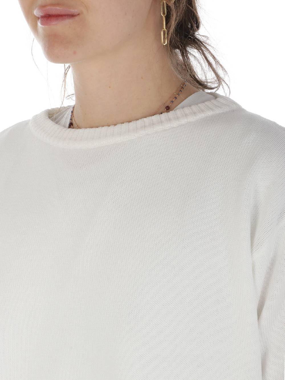 ROSSOPURO Maglia Donna Over In Cotone Affare Del Giorno