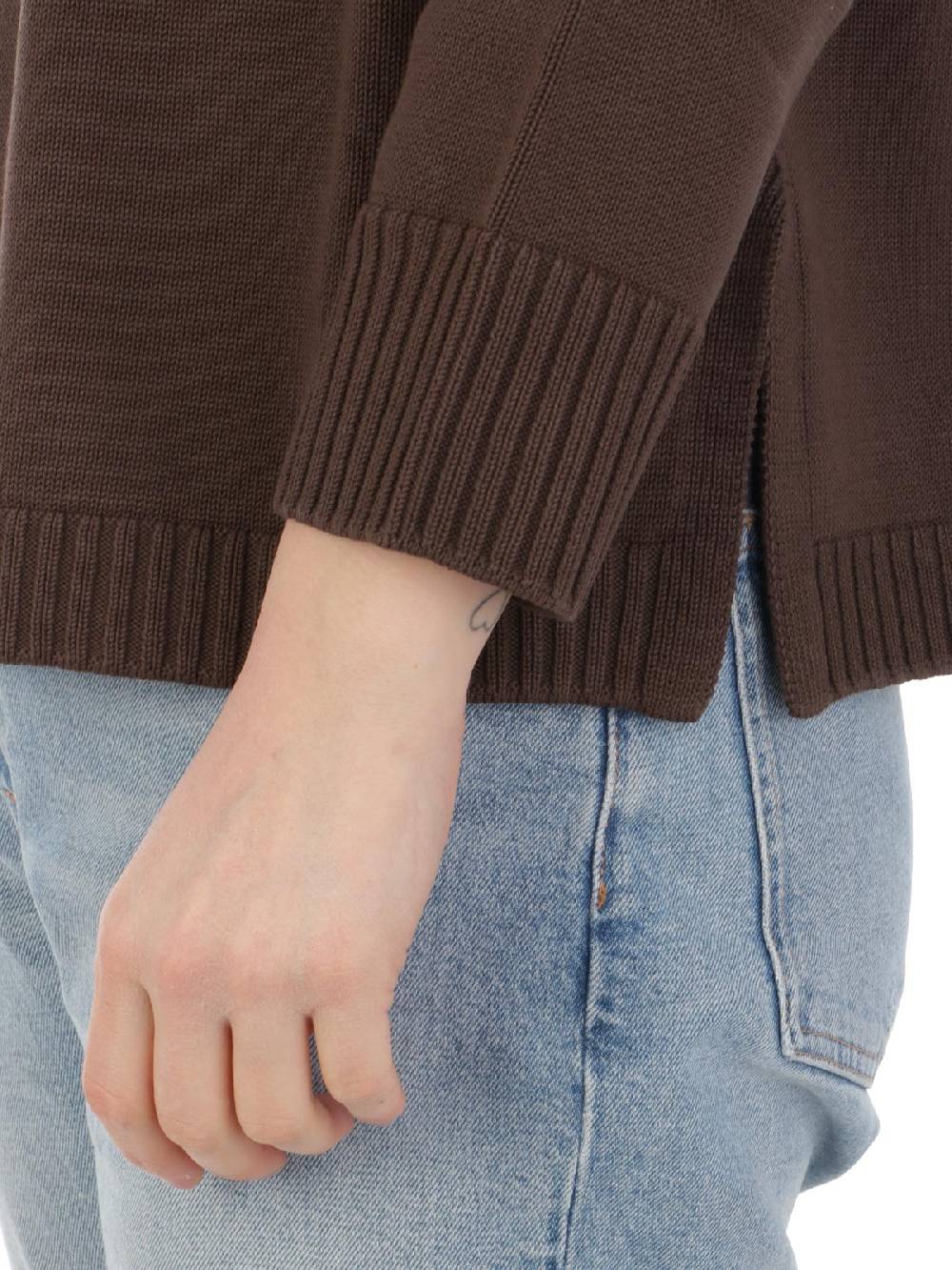 ROSSOPURO Maglia Donna Over In Cotone Sottocosto