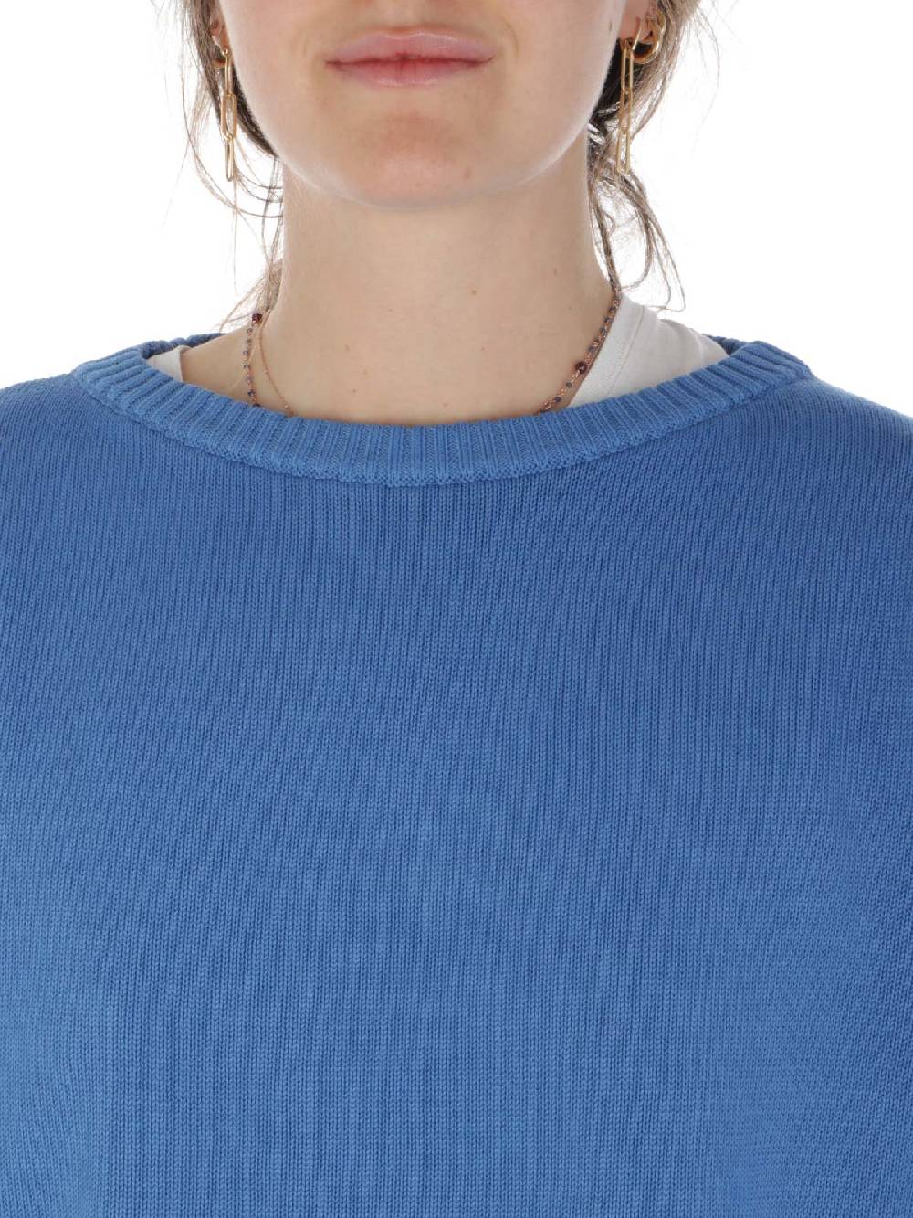ROSSOPURO Maglia Donna Over In Cotone Novità