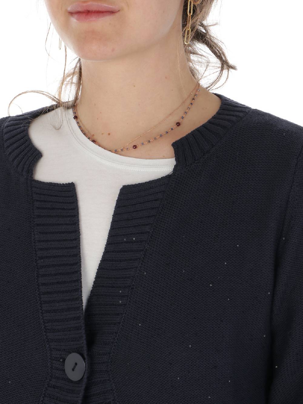 MAIDA MILA Cardigan Donna Con Paillettes Flash Sale